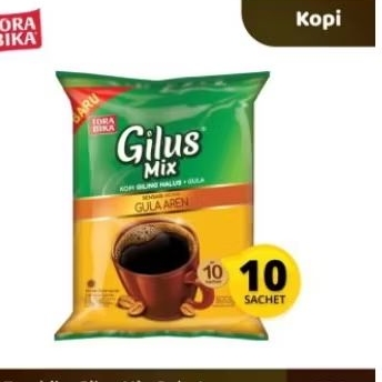 

KOPI TORABIKA GILUS MIX gula aren 10 Sachet