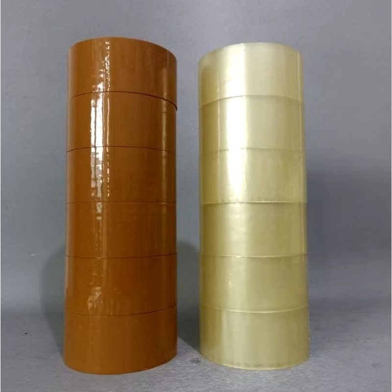 

Lakban Isolasi Bening dan Coklat 2inch 90Yard