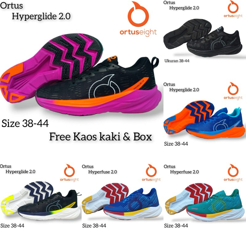 BARU- SEPATU ORTUS HYPERGLIDE 2.0 SEPATU RUNNING ORTUS HYPERGLIDE 2.0