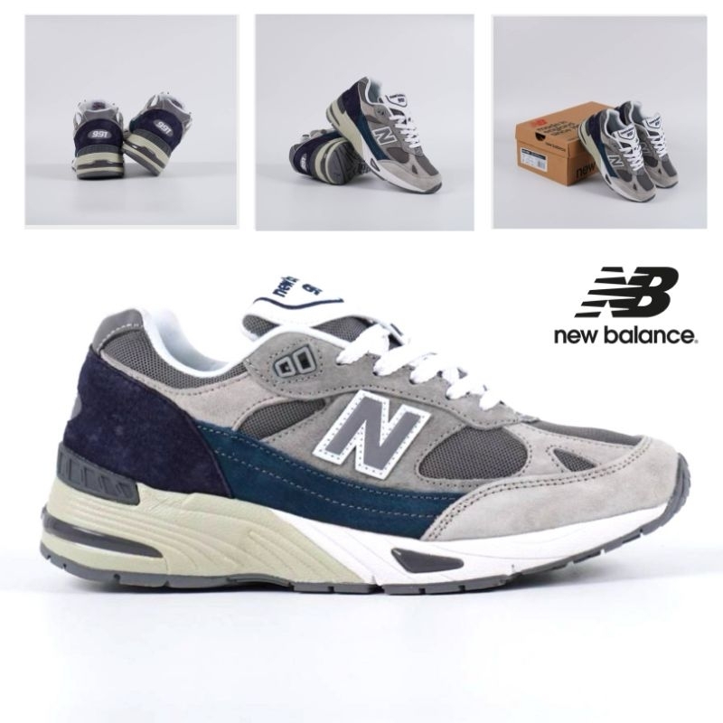 sepatu new balance 991 grey blue
