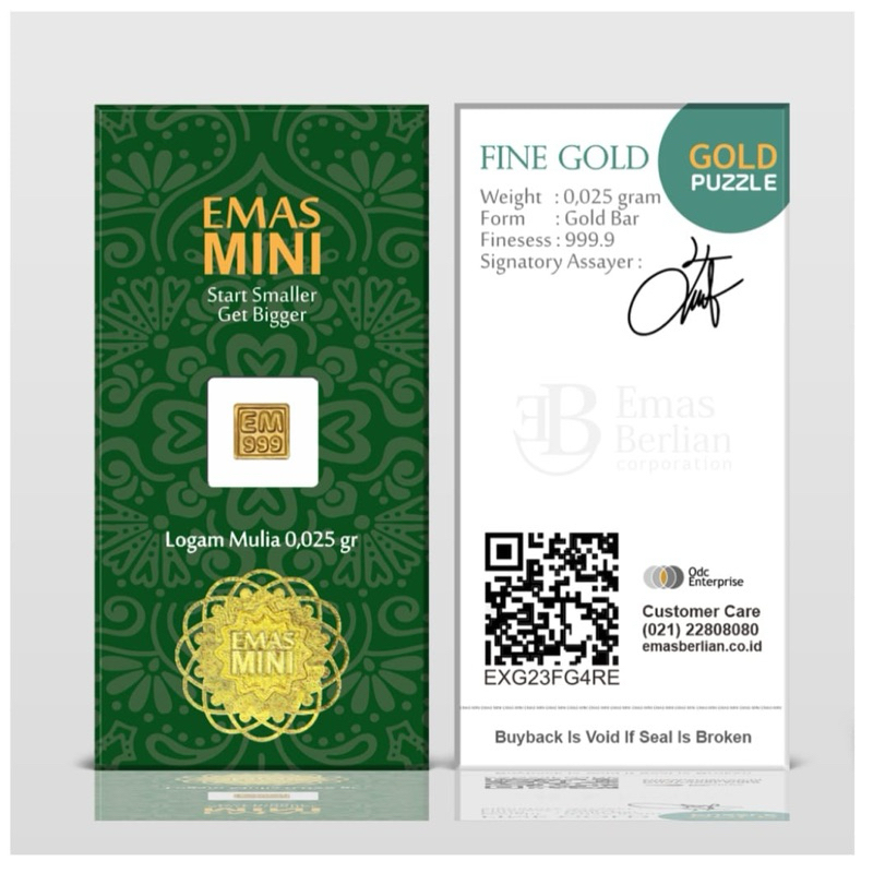 emas mini 0.025 gr babygold