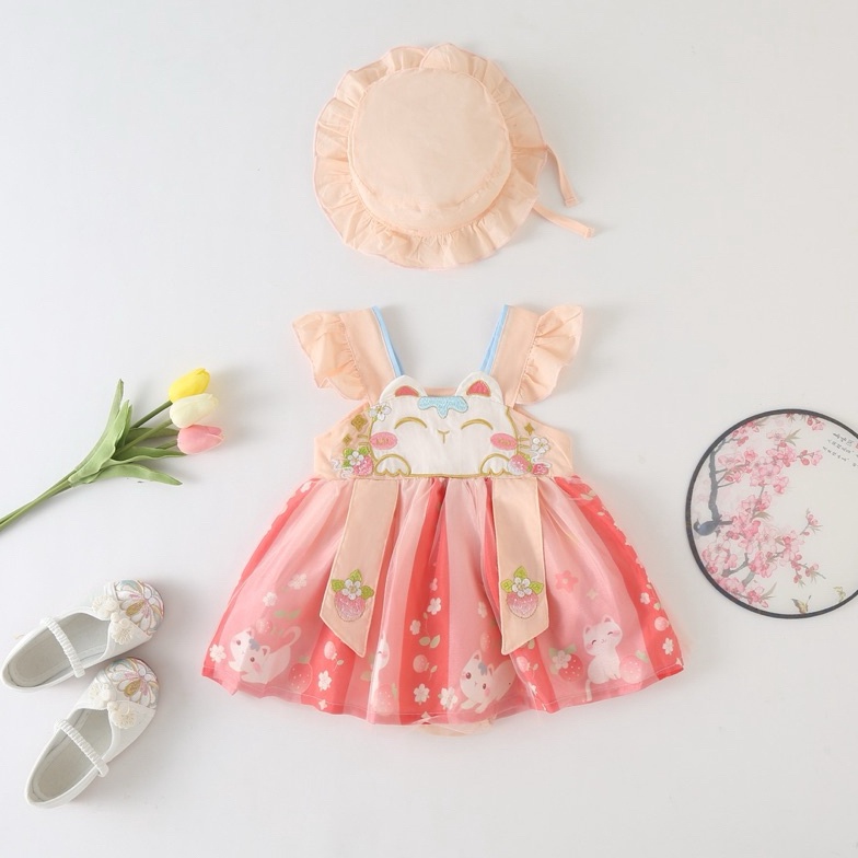 KODE P18K Neko Baby Jumper Jumper Imlek Bayi Perempuan Baju Imlek Bayi Perempuan Jumper Bayi Perempu