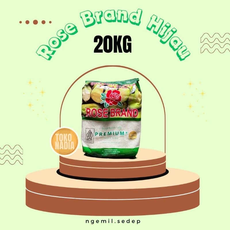 

gula rose brand hijau 20kg
