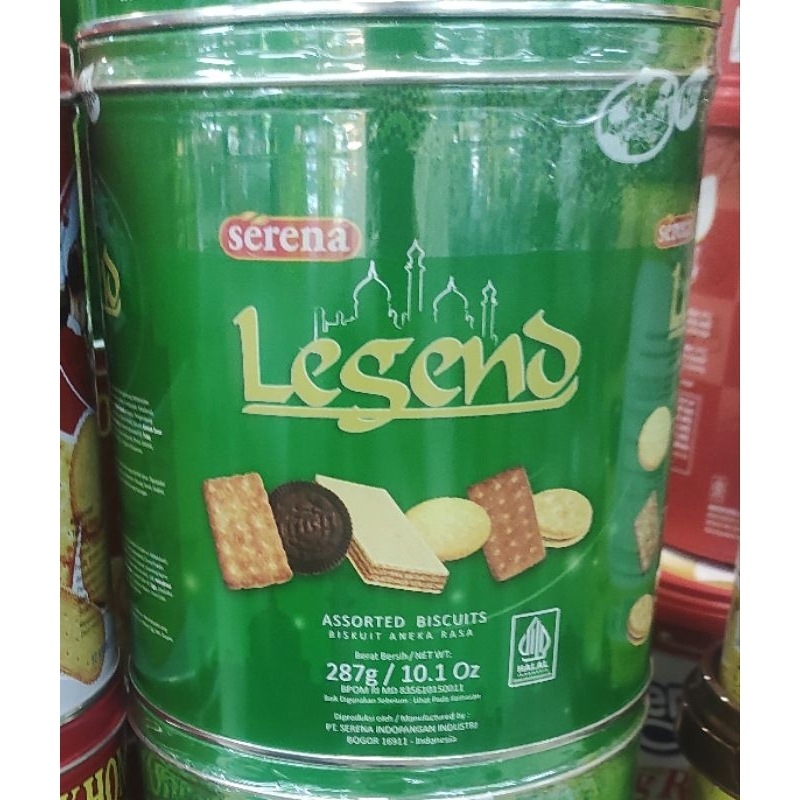 

Serena Legend biscuit assorted 287gr roti kaleng lebaran