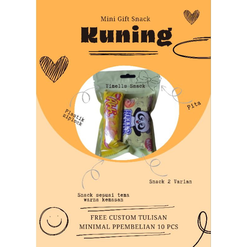 

Mini Gift Snack cuman 2000 tanpa minimal order-snack ulangtahun anak-gift snack ziplock warna free custom tulisan
