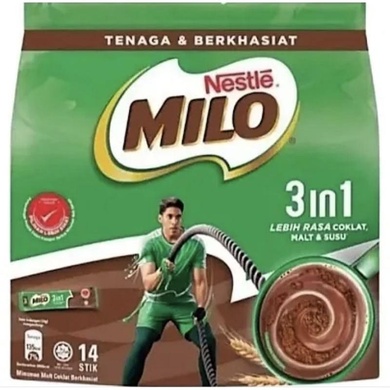 

Susu Nestle Milo Activ Go 3 in 1 Malaysia 14 x 33 Gram
