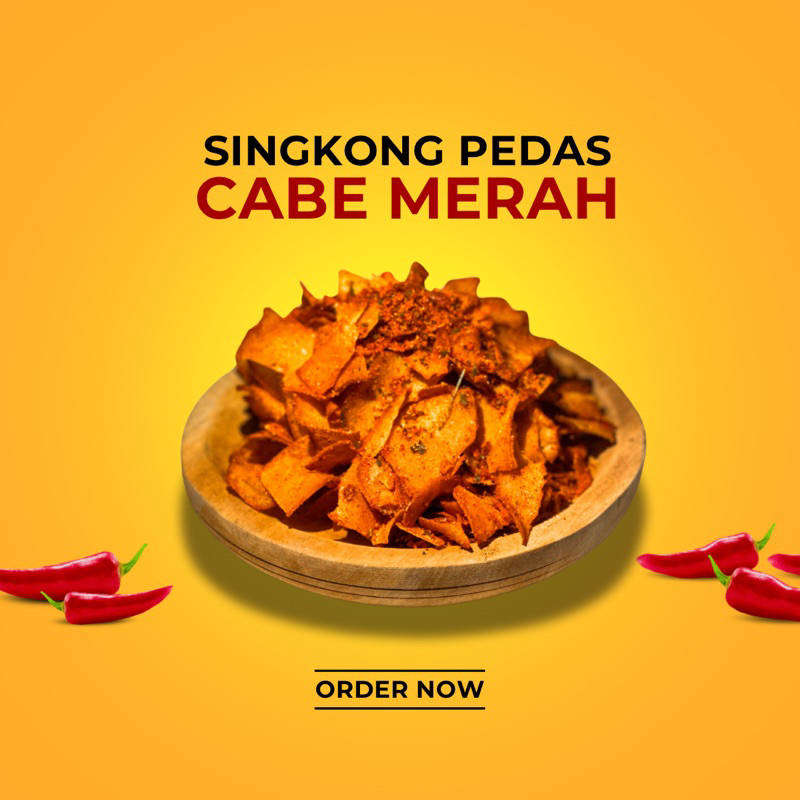 

Keripik Singkong Pedas Cabe Merah