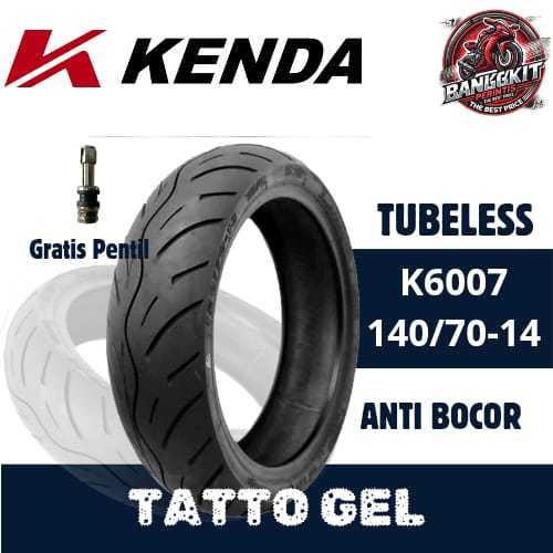 Kenda Tatto Gel Ban Motor Tubeless Anti Bocor Ring 14