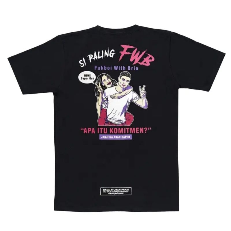 KAOS/TSHIRT PRIA DISTRO PREMIUM 100% //(FWB )KAOS PRIA//
