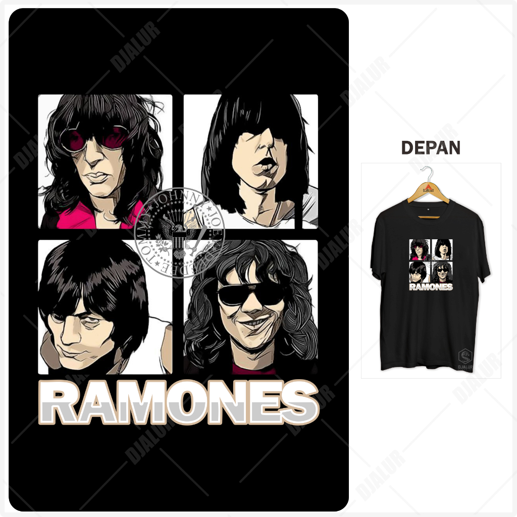 Kaos Ramones Kaos Distro Musik Premium Cotton Combed 30s Djalur Clothing