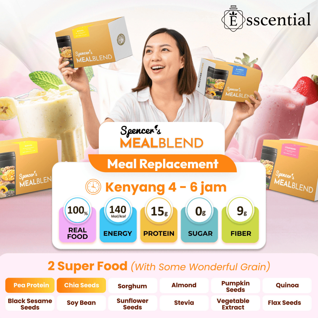 

Spencer's MealBlend - Meal Replacement Whole Foods Pengganti Makan Solusi Langsing Sehat