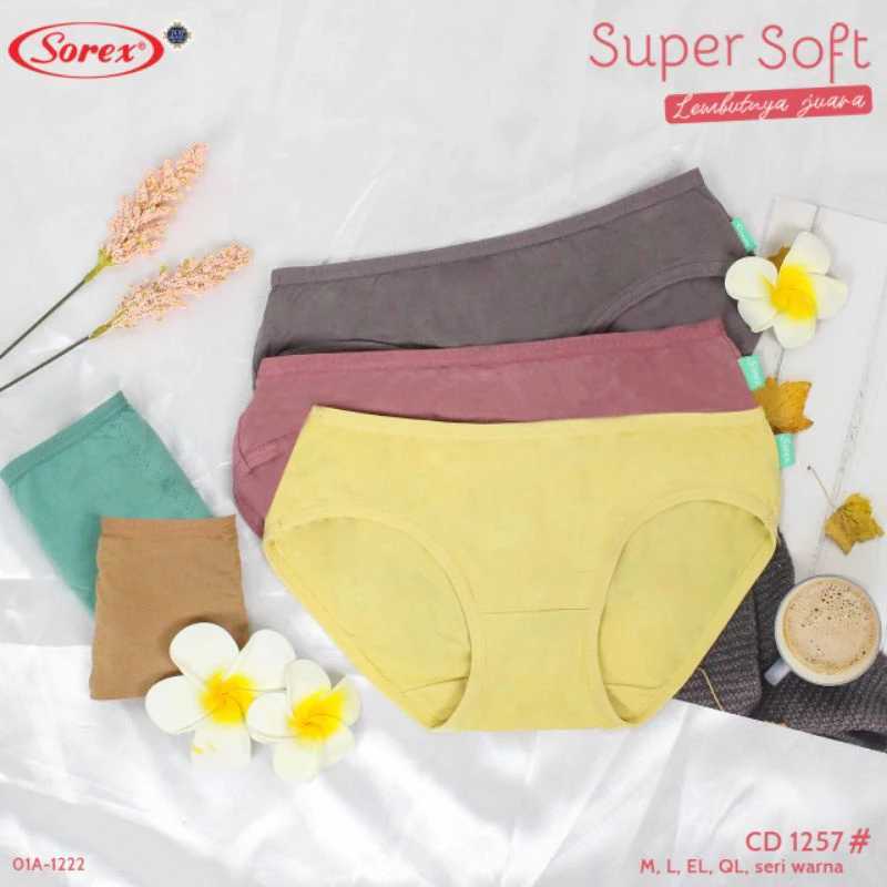CD Celana Dalam Wanita Sorex Mini Super Soft 1257 M-XXL Celana Dalam Perempuan