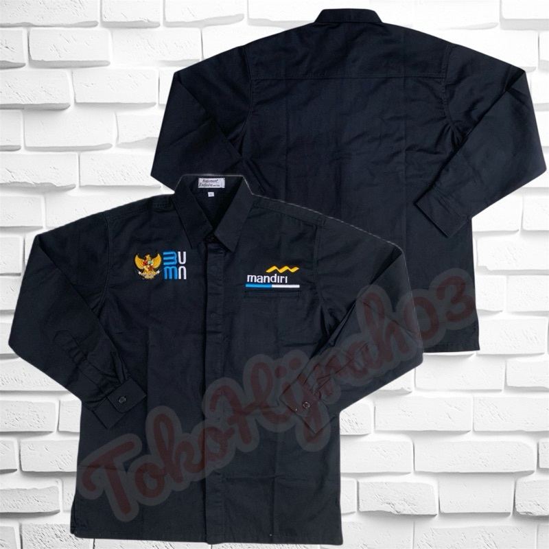 SERAGAM PDL MANDIRI BUMN KANTONG 1 SERAGAM PDH MANDIRI BUMN KEMEJA BUMN MANDIRI KEMEJA PDH MANDIRI B