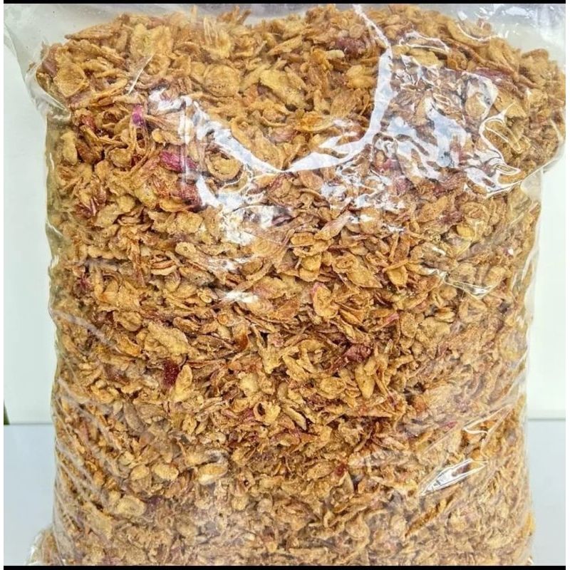 

Bawang Goreng Brebes Grade C Siap Saji Kemasan 1 Kg IK3