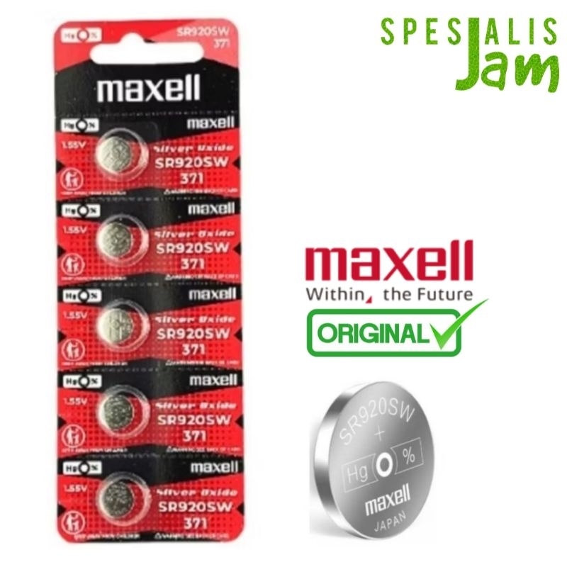ORIGINAL Baterai Maxell SR920SW 371 Batre Jam Tangan 920