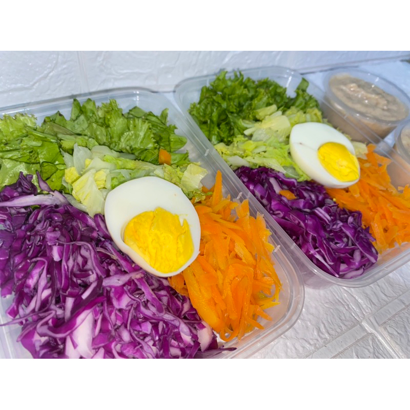 

salad sayur saus salad homemade