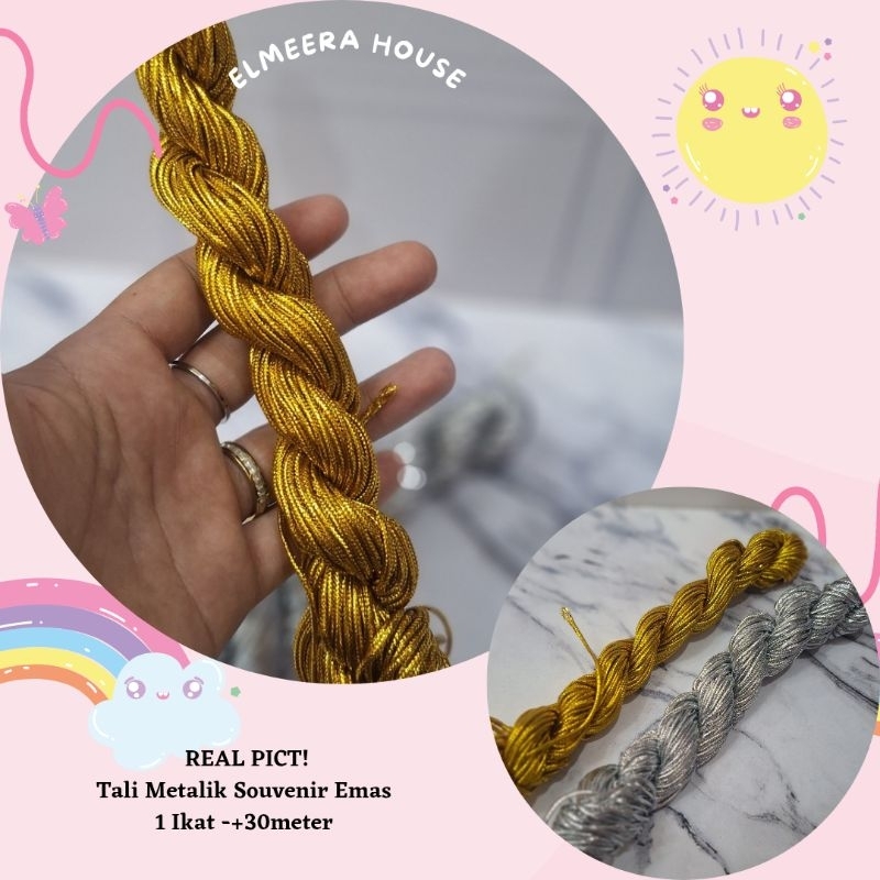 

Tali Metalik Souvenir Emas/Perak