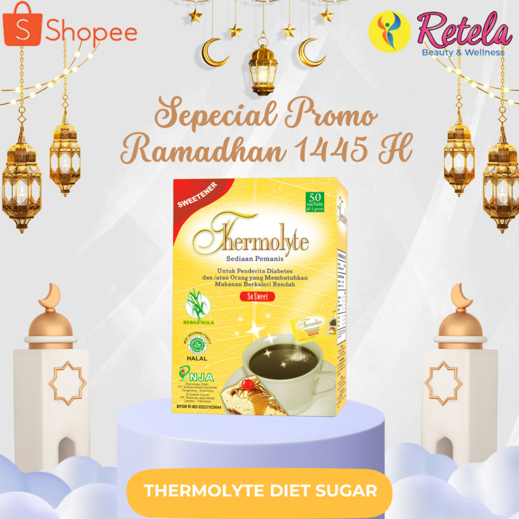 

THERMOLYTE DIET SUGAR 25 SACHET 1GR
