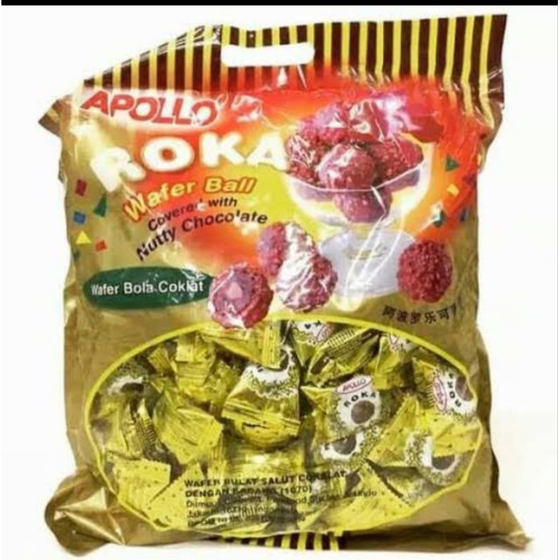 

APOLLO ROKA Refill isi 50pcs ( Wafer bulat berbalut coklat)