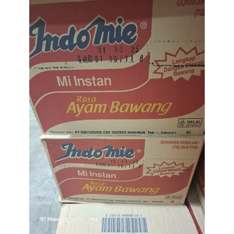 

Indomie Kuah Rasa Ayam Bawang 40 Pack (1 dus isi 40)