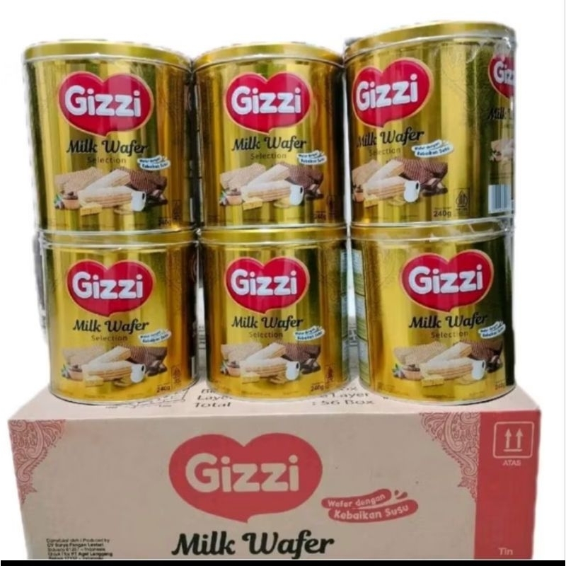 

Gizzi MiLk wafer selection 1 karton isi 6