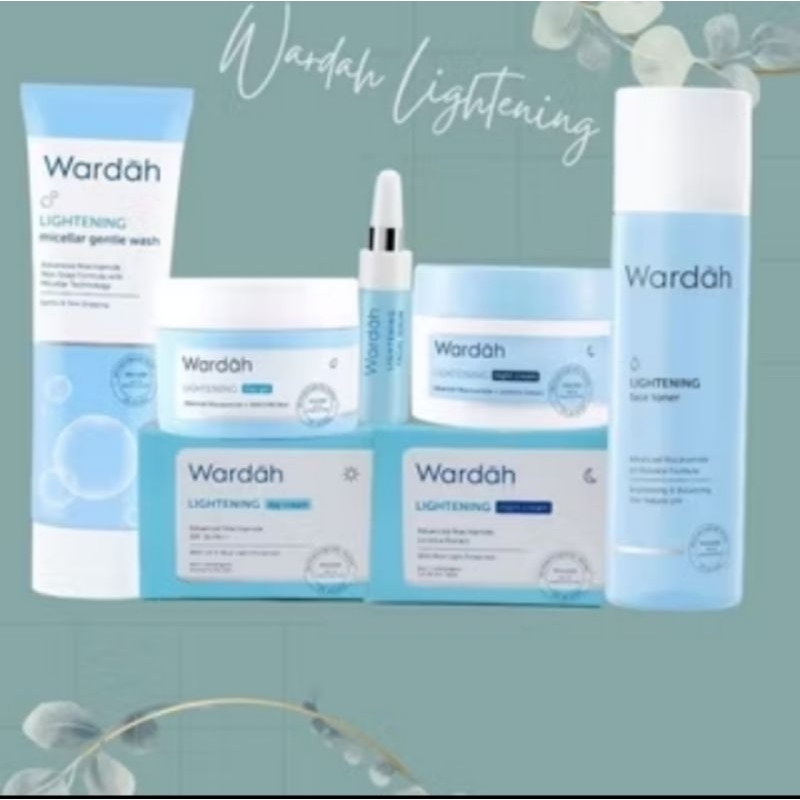Wardah paket lightening series 4 in 1 paket hemat lightening series