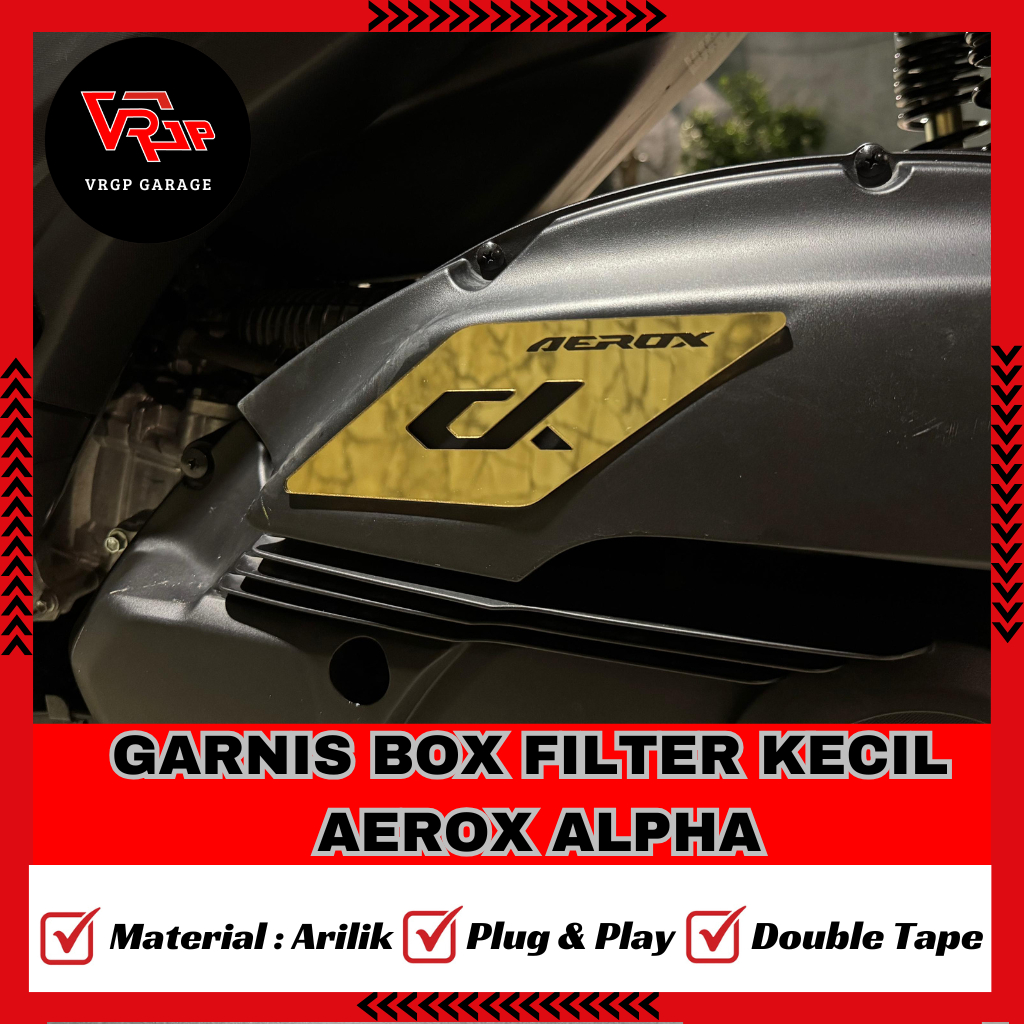 VRGP Garnis Box Filter Aerox Alpha/ Garnish Box Filter Kecil Aerox Alpha/Aksesoris Aerox Alpha