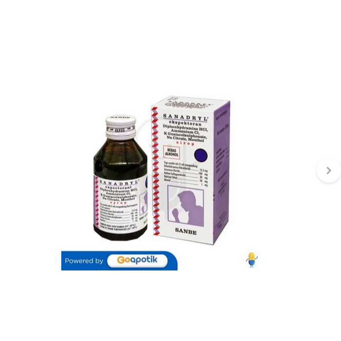 

SANADRYL EXPETORAN SIRUP 60 ML