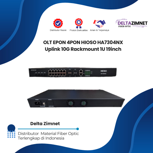 OLT EPON HIOSO HA7304NX 4PON UPLINK 10G - Unit OLT Only