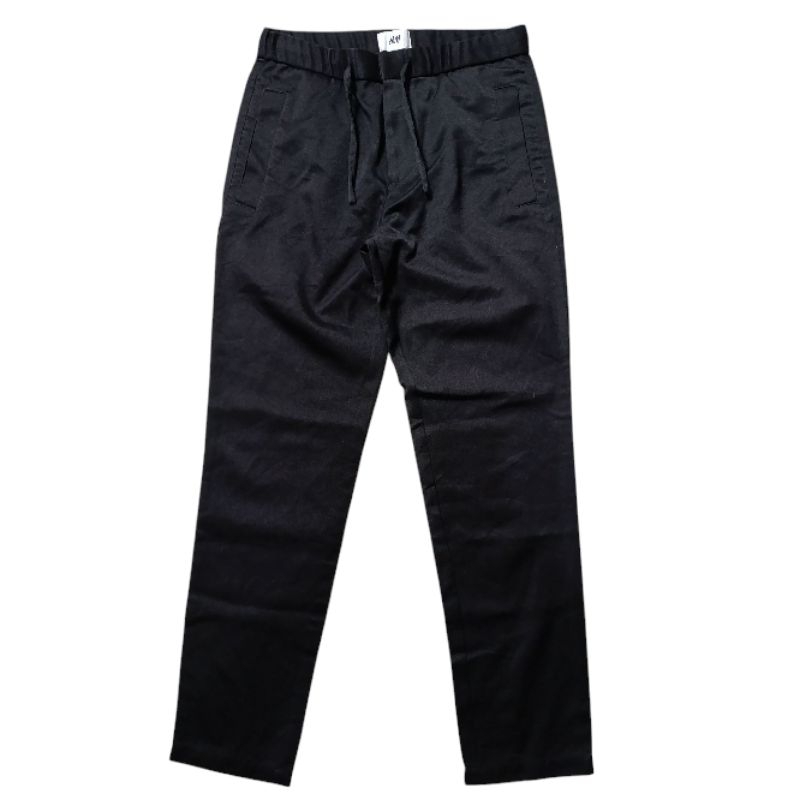 H&M Chino Black Long Pants celana panjang Hitam