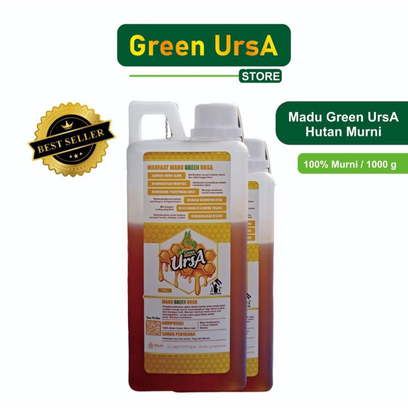 

MADU HUTAN MURNI 1000gr GREEN URSA