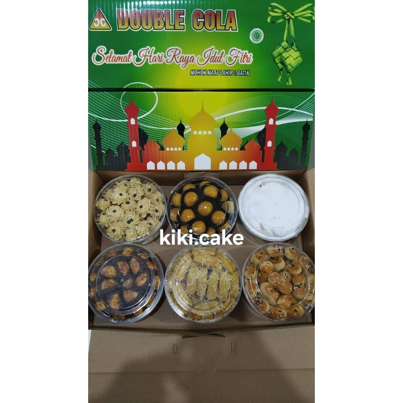 

Paketan Kue Kering isi 6 Premium Merek Double Cola Hijau
