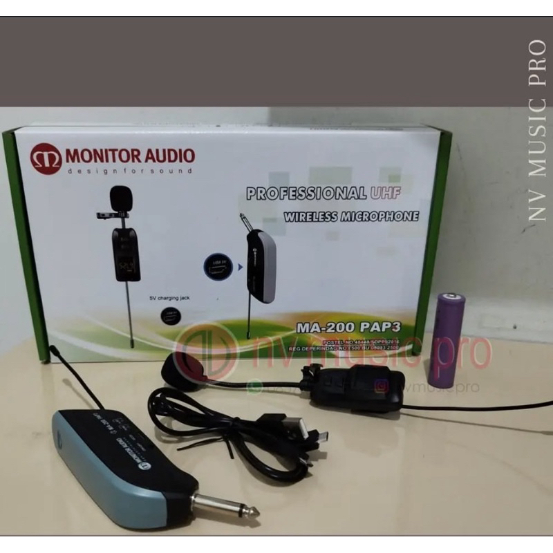 MIC WIRELESS CLIP ON MONITOR AUDIO MA-200 PAP 3 ( ISI 1 )