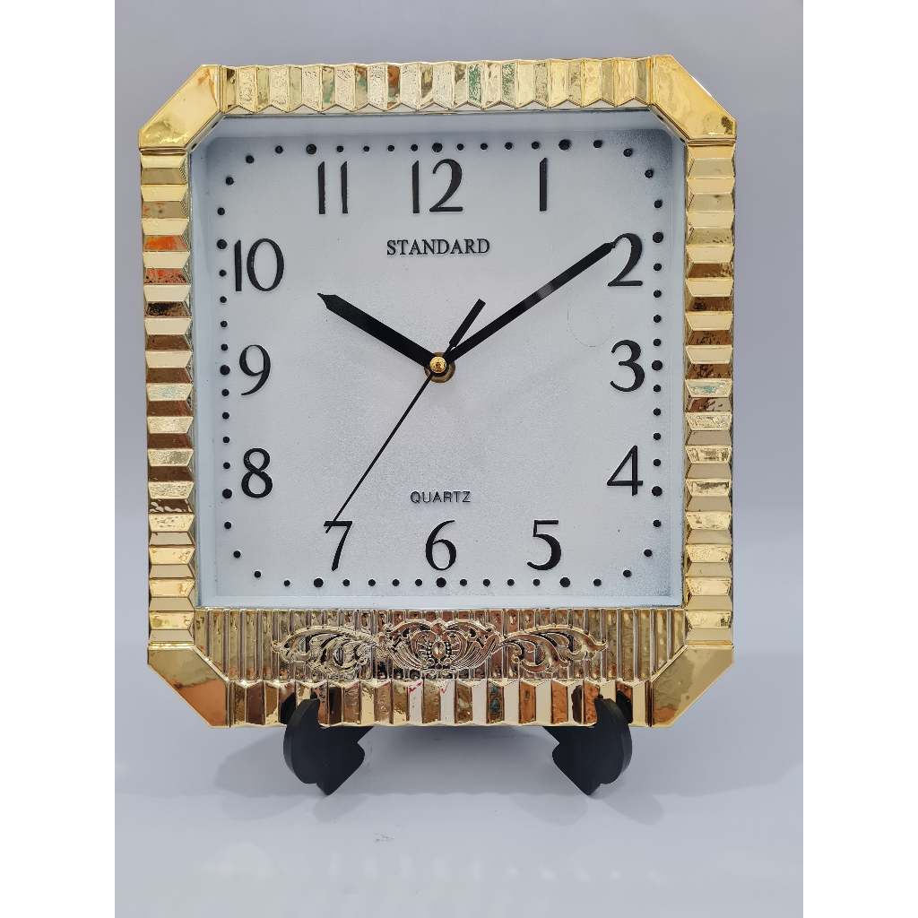 jam dinding standard / jam dinding kotak / jam dinding gold / jam dinding emas / jam dinding krom / 