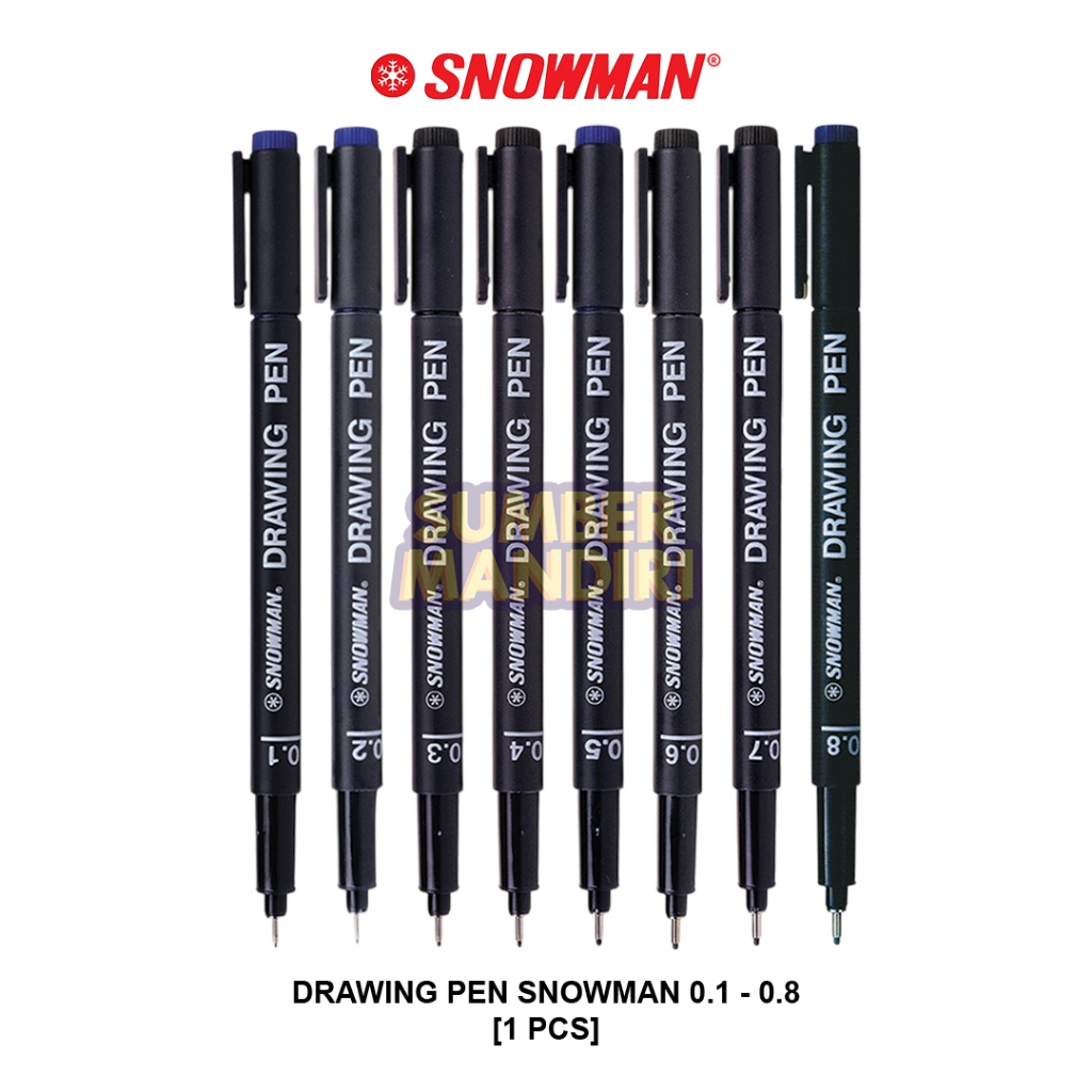

Drawing Pen SNOWMAN FT-700 0.1 - 0.8 [1 PCS] Pena Spidol Gambar