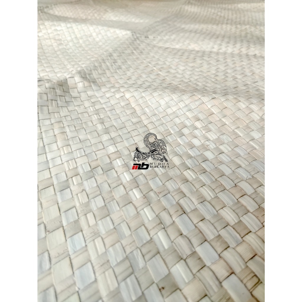 Tikar Pandan Anyaman Putih Tikar Samak Jenazah 120x180 cm Tikar Traditional Kualitas premium Ukuran