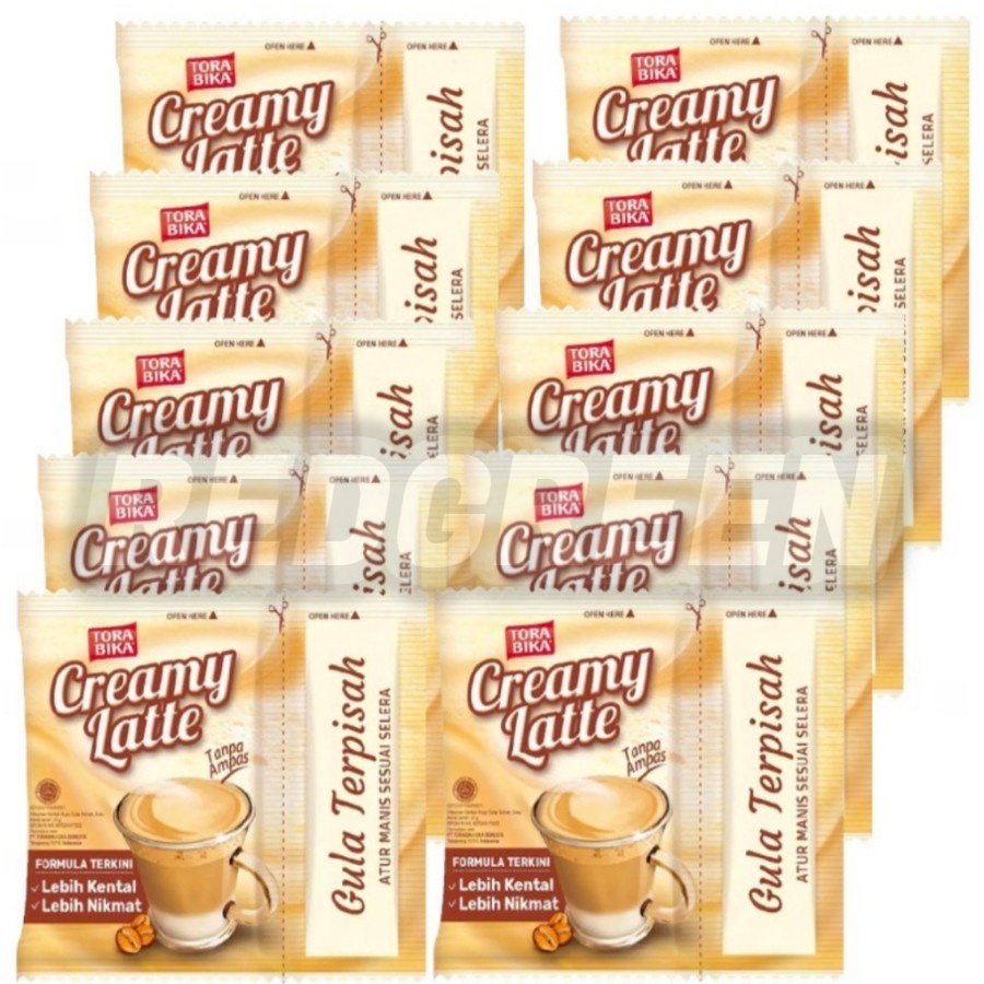

Tora Bika Creamy Latte renceng isi 10 torabika creamy latte 10x25gr