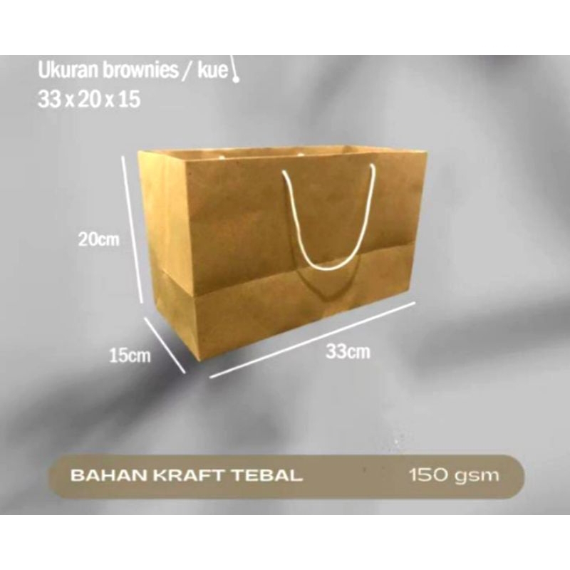 

goodie bag craft coklat ,cocok utk kue /cake roll (33*15*20)