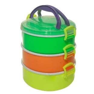 Calista rantang 3 susun/ wadah penyimpanan makanan gunma