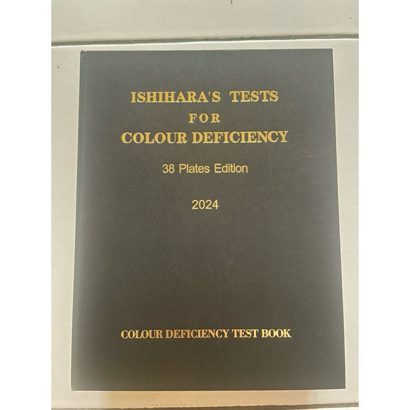 BUKU TES BUTA WARNA 38 PLATES / ISHIHARA TEST