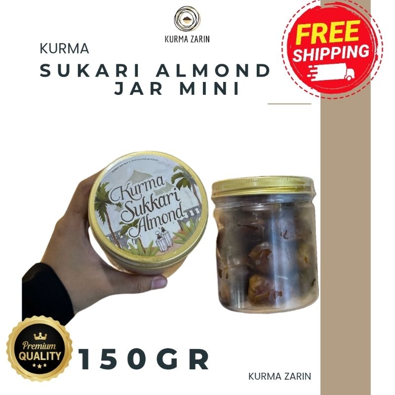 

Kurma Sukari Almond Jar Mini 150gr