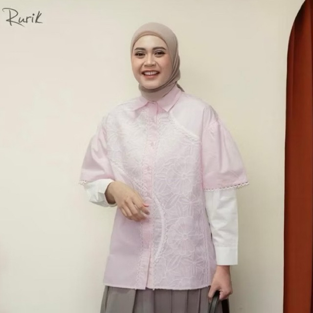 [PRELOVED] VOCAZA SHIRT BY RURIK SIZE XXL STUDIO TUI COTTON INK SHOP AT VELVET LAFIYE ECINOS