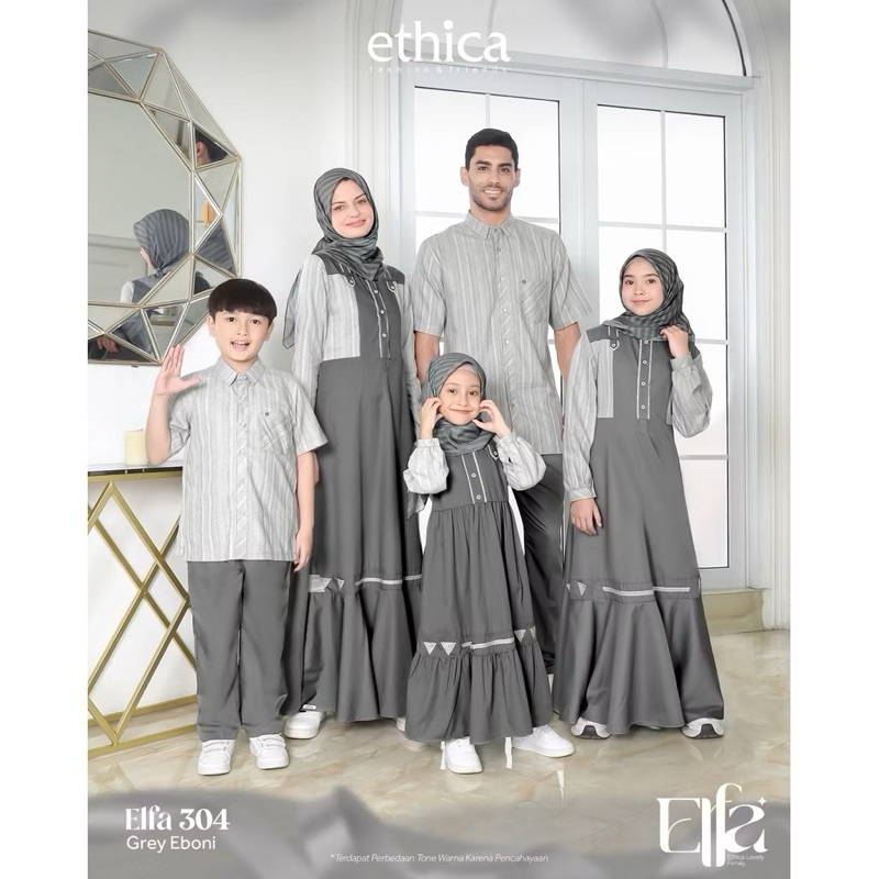 SARIMBIT KELUARGA | ETHICA ELFA 304 GREY EBONI