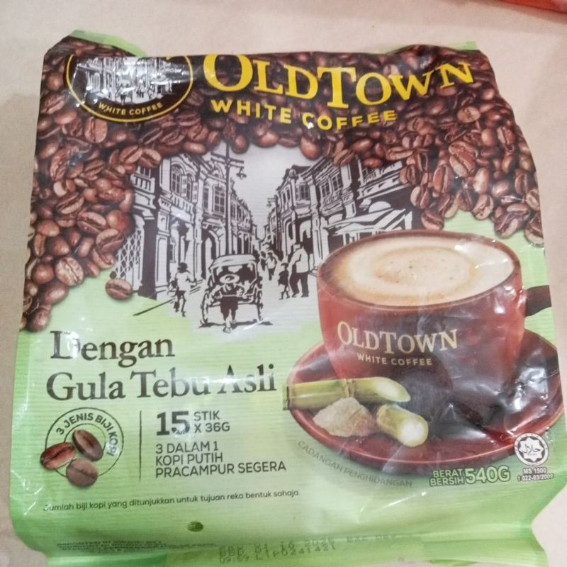 

old town white coffee dengan gula tebu asli 15*36 gr