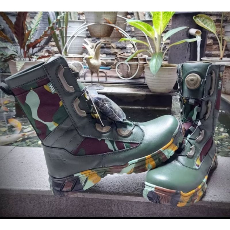 Sepatu PDL Brimob Tactical Tali Putar