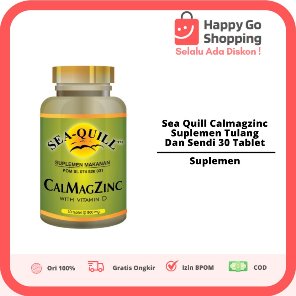 Sea Quill Calmagzinc Suplemen Tulang Dan Sendi 30 Tablet