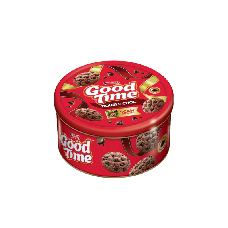 

GOOD TIME COOKIES DOUBLE CHOC KALENG 144g