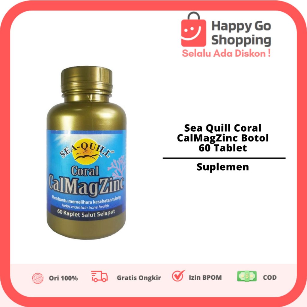 Sea Quill Coral CalMagZinc Botol 60 Tablet