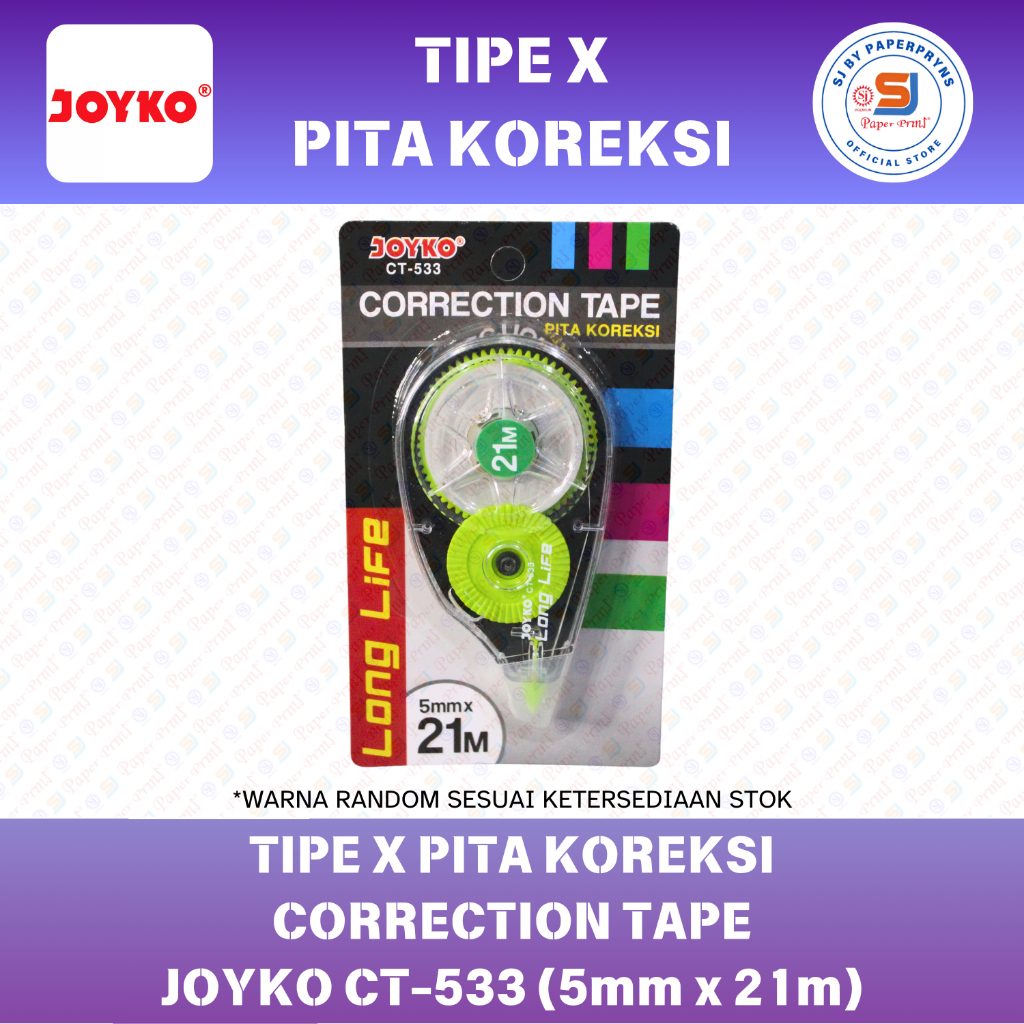

TIPE-X PITA KOREKSI JOYKO CT-533 (5mm x 21m)