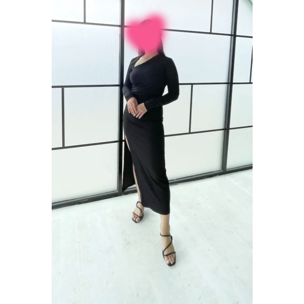 PRELOVED DRESS PEREMPUAN ZARA PANJANG SLIMFIT